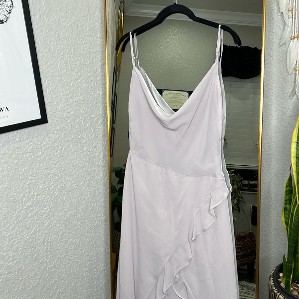 HOUSE OF CB 'Alexandria' Grey Floaty Maxi Dress - Picture 8 of 11